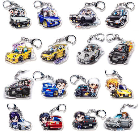 Initial D cars w/ Characters